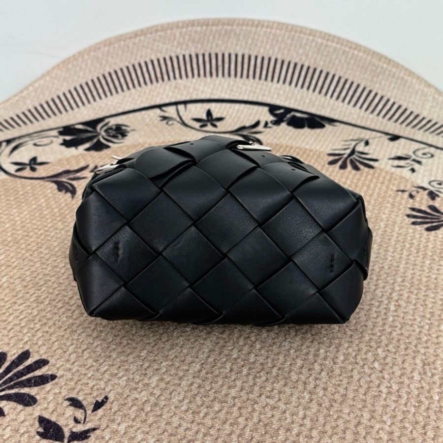Loewe羅意威 黑銀秀款菜籃子手提包斜挎包 附件:肩帶-4