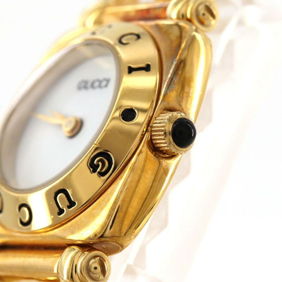 Gucci Horsebit 6400L GP 石英錶-3