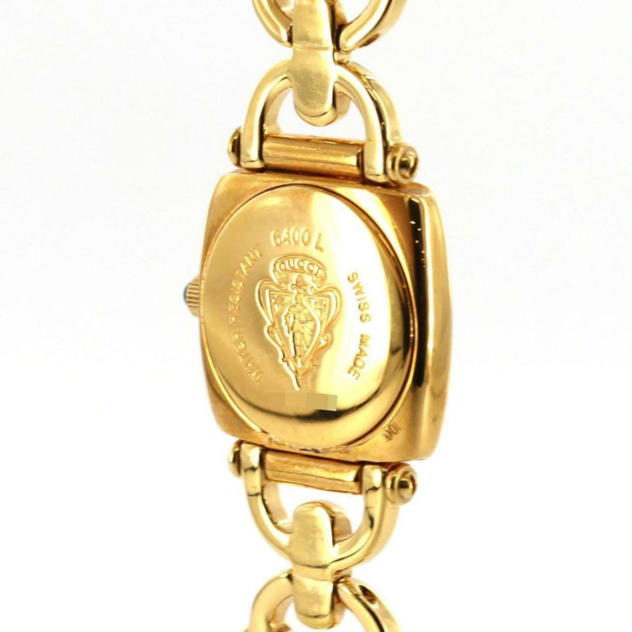 Gucci Horsebit 6400L GP 石英錶-5