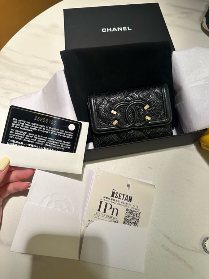 Chanel Vanity 香奈兒雙C 短夾-1