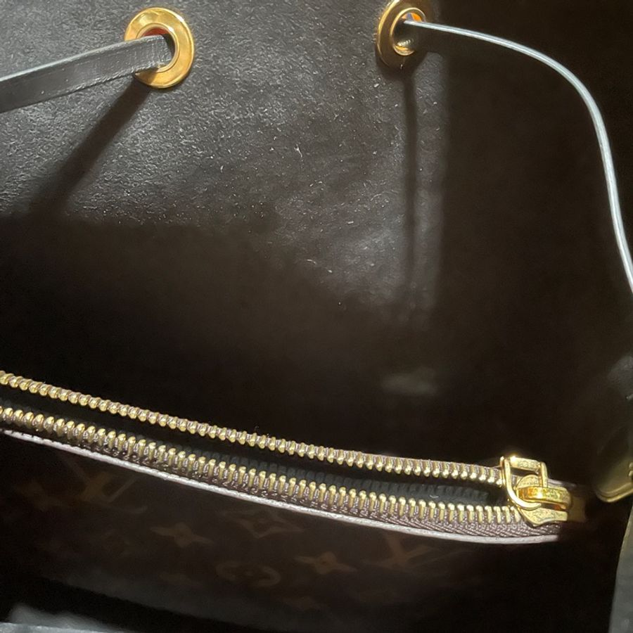 Lv NéoNoé水桶包黑色MM 晶片款-13