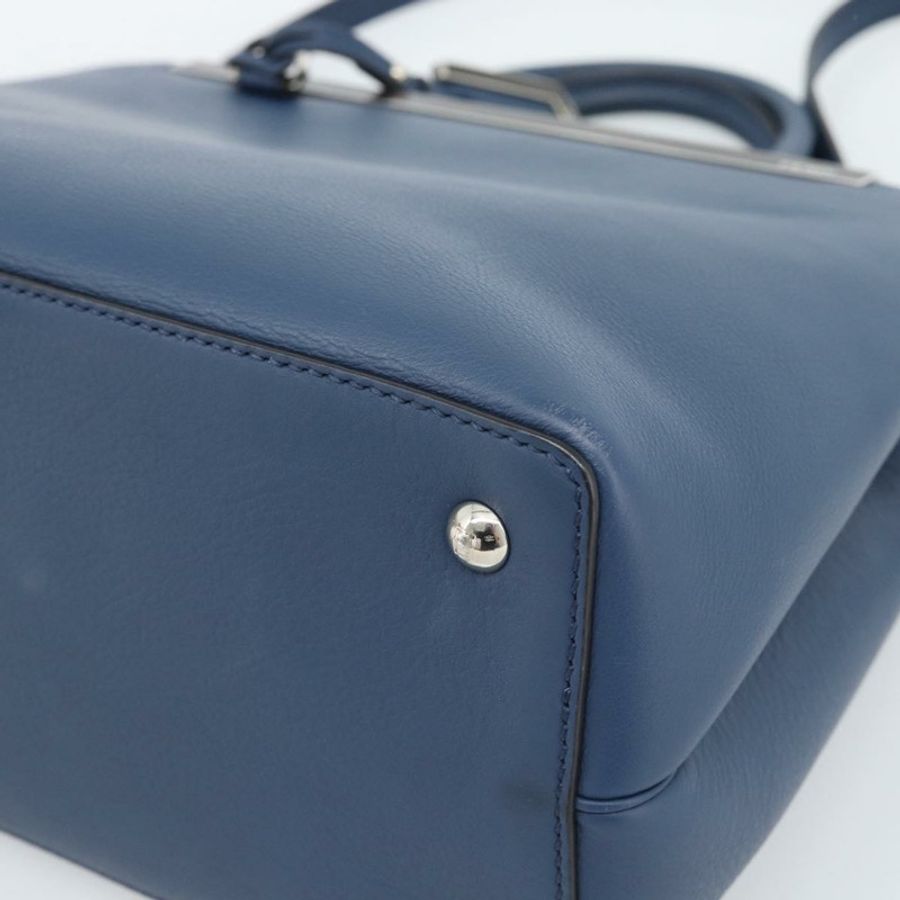 【日本直送】FENDI Petite To Jules 手提包 皮革 2way 藍色銀色 Auth ka4735V-15