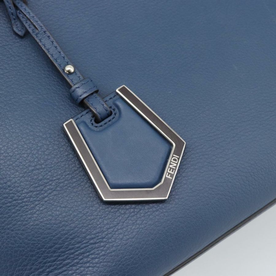 【日本直送】FENDI Petite To Jules 手提包 皮革 2way 藍色銀色 Auth ka4735V-18