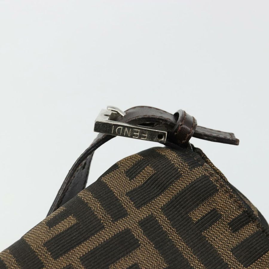 【日本直送】FENDI Zucca帆布Mamma Baguette單肩包 黑色棕色 正品 184905SAM-8