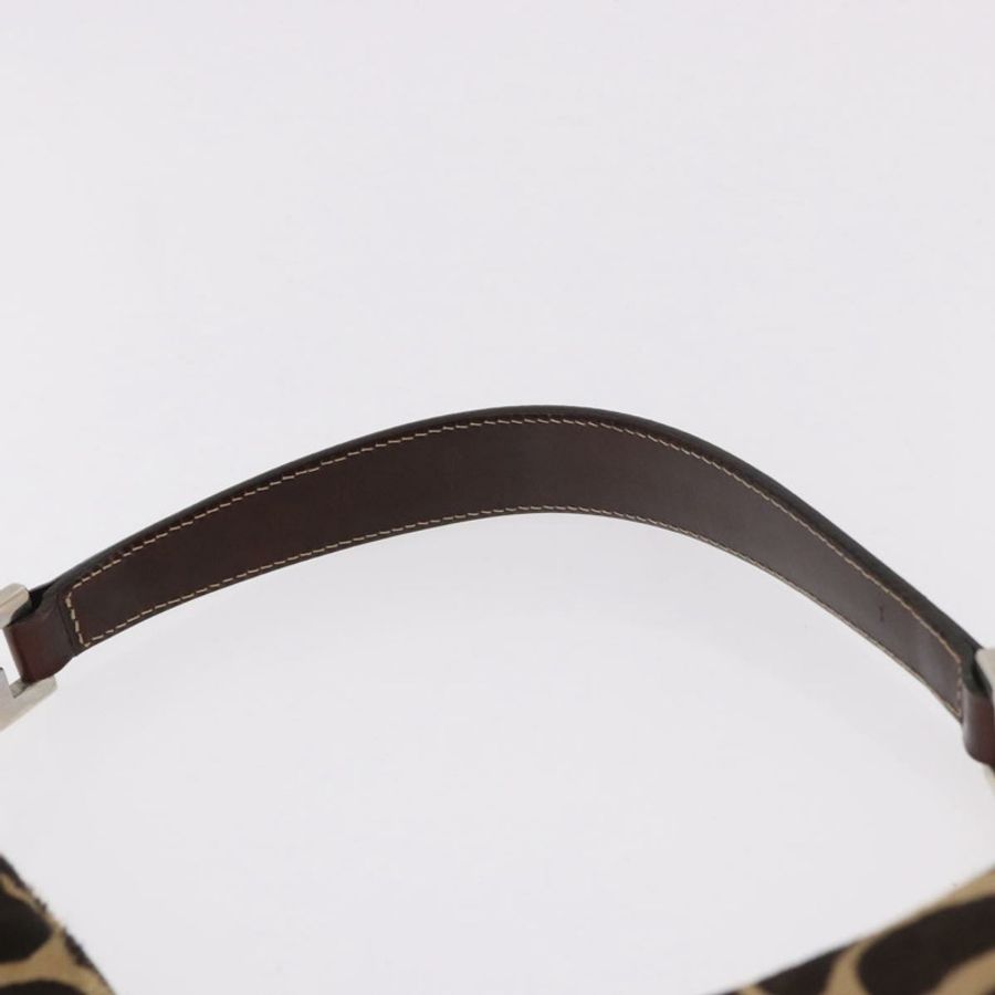 【日本直送】FENDI 肩背包 Harako 皮革 米色 銀色 正品 185389V-13