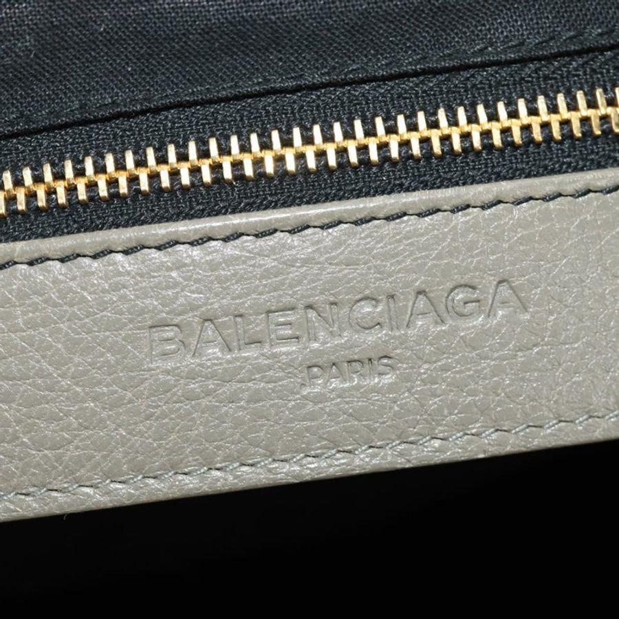 【日本直送】BALENCIAGA Giant City 手提包,皮革材質,兩用,灰色/金色,貨號 281770,正品號 184362M-21