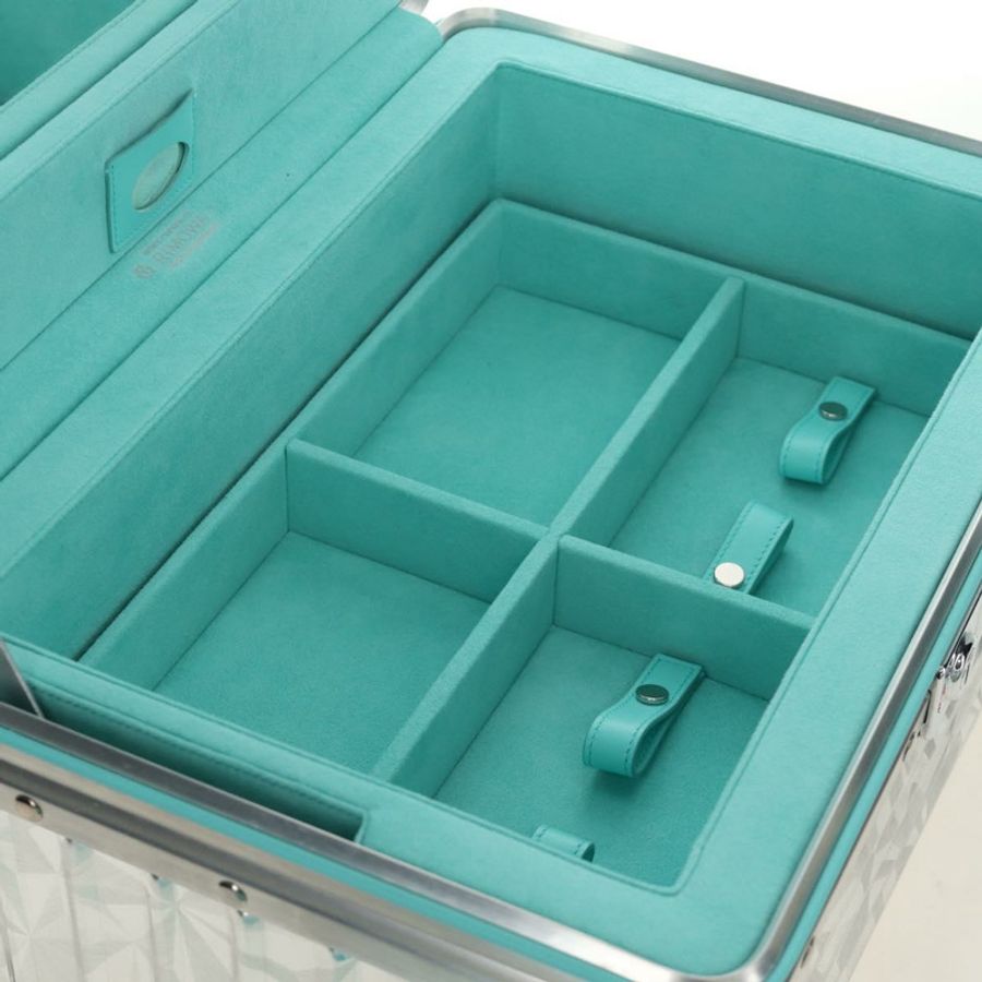 【日本直送】TIFFANY&Co. Rimowa 聯名首飾盒,金屬銀色,正品編號 184639SM-30