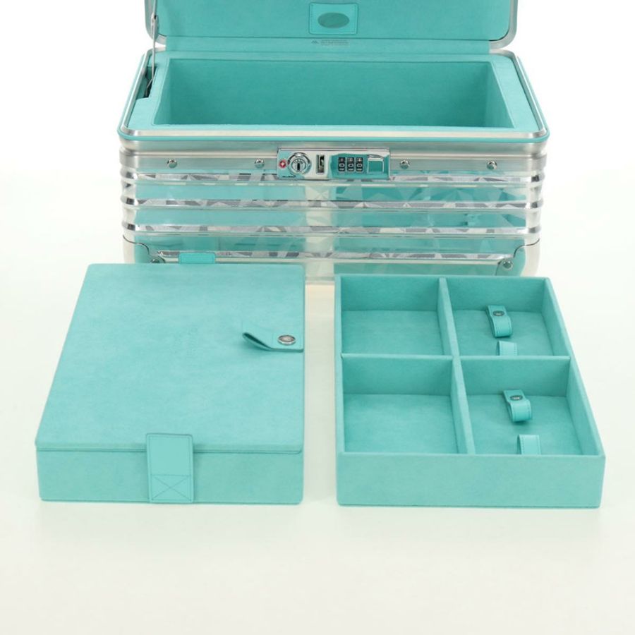 【日本直送】TIFFANY&Co. Rimowa 聯名首飾盒,金屬銀色,正品編號 184639SM-38