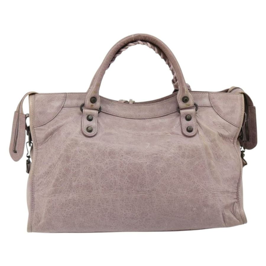 【日本直送】BALENCIAGA The City 手提包 皮革 2way 紫色 115748 正品 184981SM-1