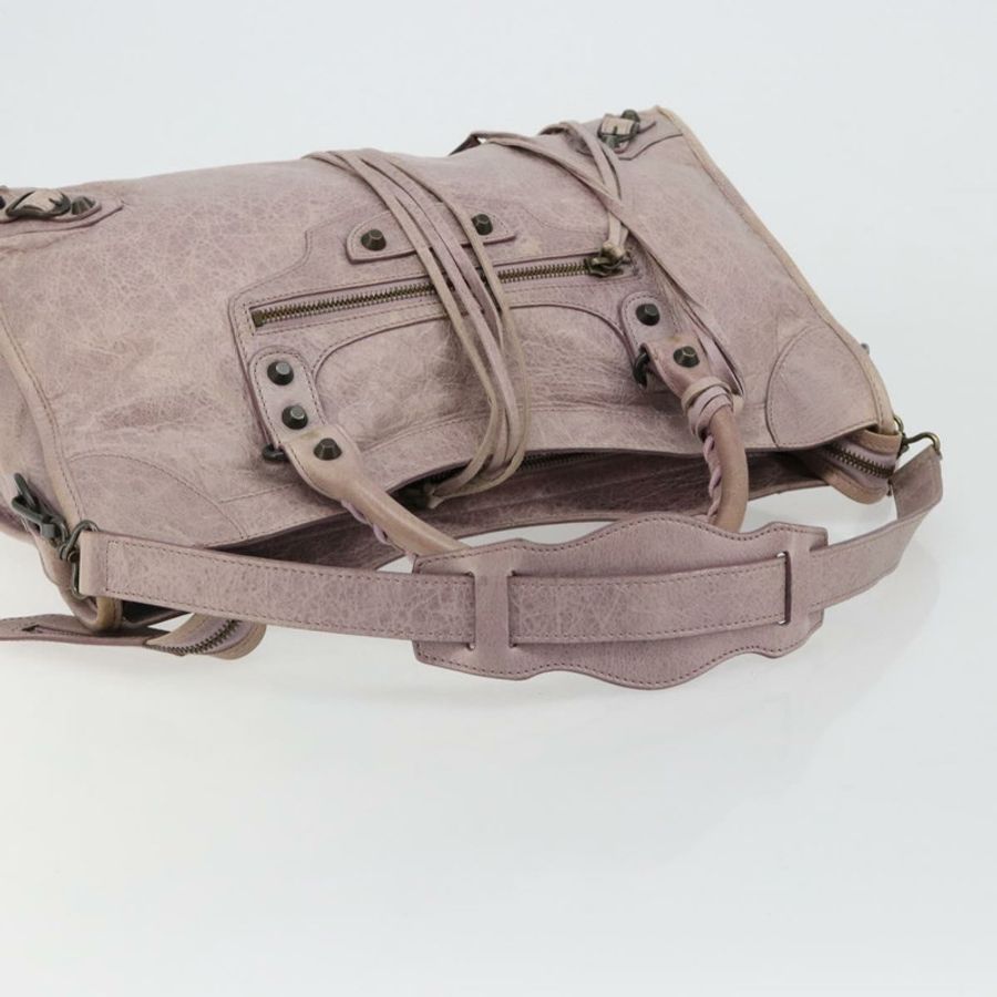 【日本直送】BALENCIAGA The City 手提包 皮革 2way 紫色 115748 正品 184981SM-7