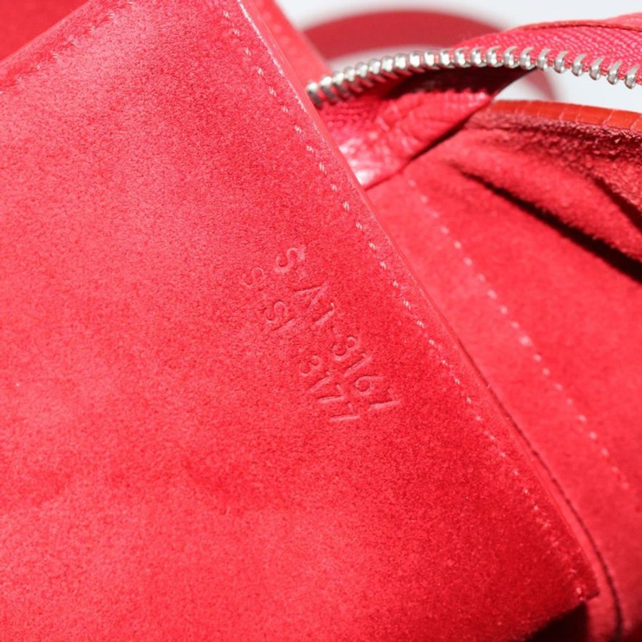 【日本直送】CELINE Belt Bag Micro Hand Bag Leather 2way Red Silver Auth 185181V-10