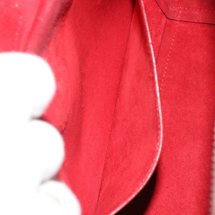 【日本直送】CELINE Belt Bag Micro Hand Bag Leather 2way Red Silver Auth 185181V-23