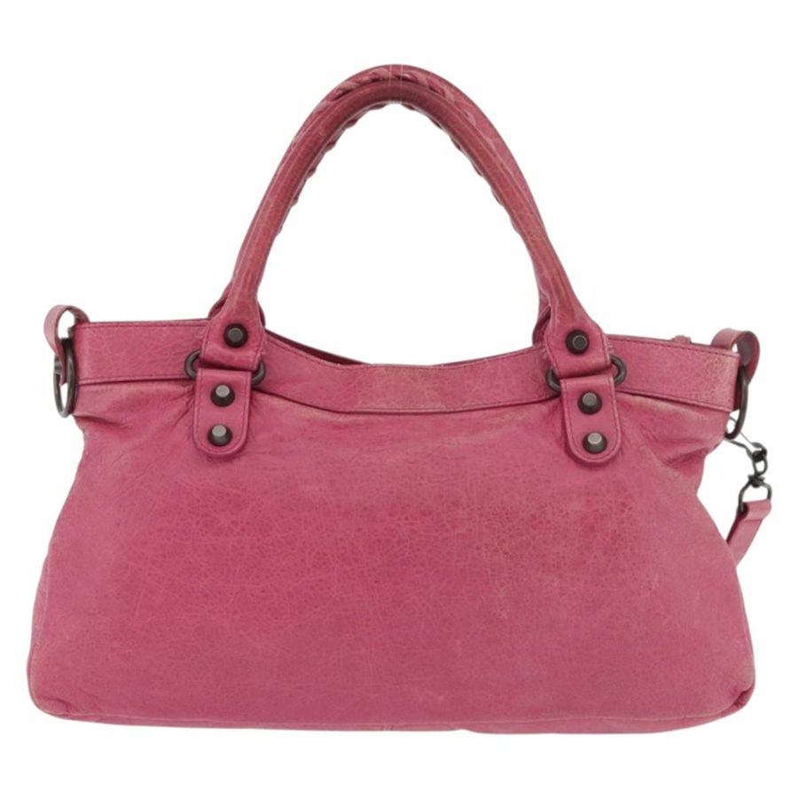 【日本直送】BALENCIAGA The First 手提包 皮革 2way 粉紅色 103208 正品 184935SM-1