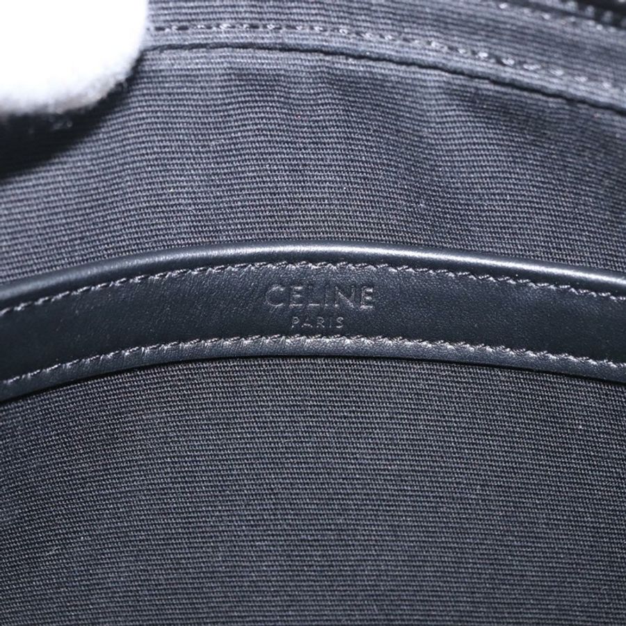 【日本直送】CELINE Macadam帆布肩背包 PVC黑色銀色 正品 184915SAM-18
