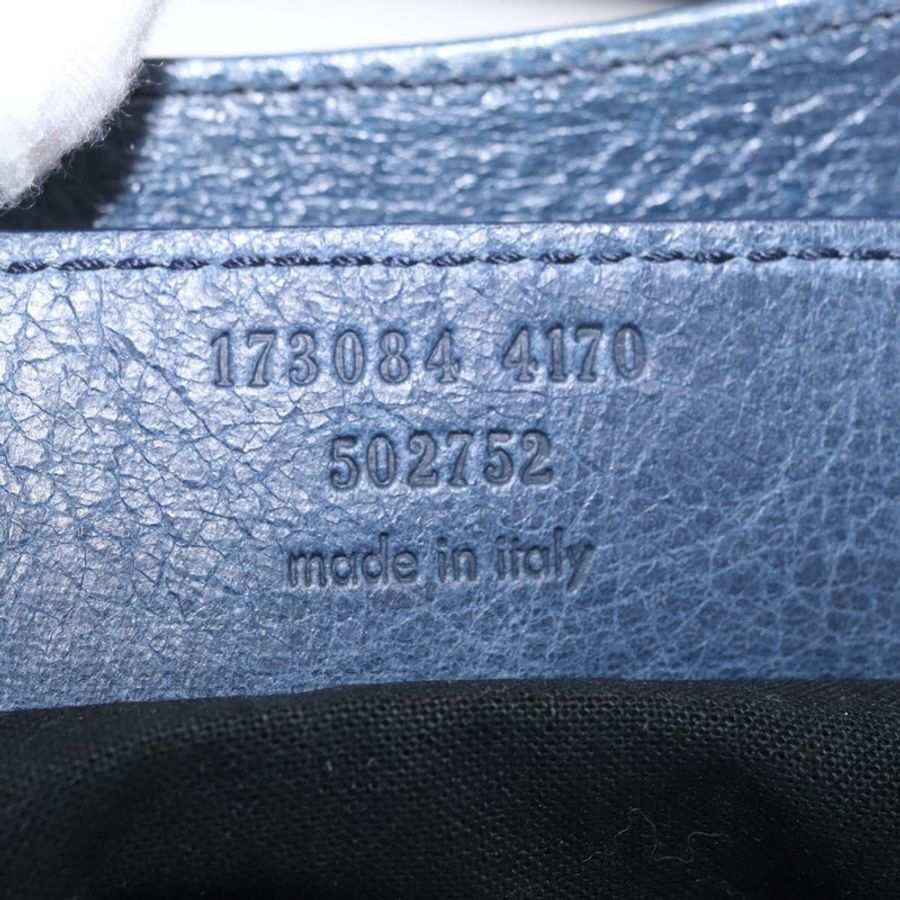 【日本直送】BALENCIAGA Giant City 手提包,皮革材質,兩用,海軍藍/金色,貨號 173084,正品編號 185368SAM-10