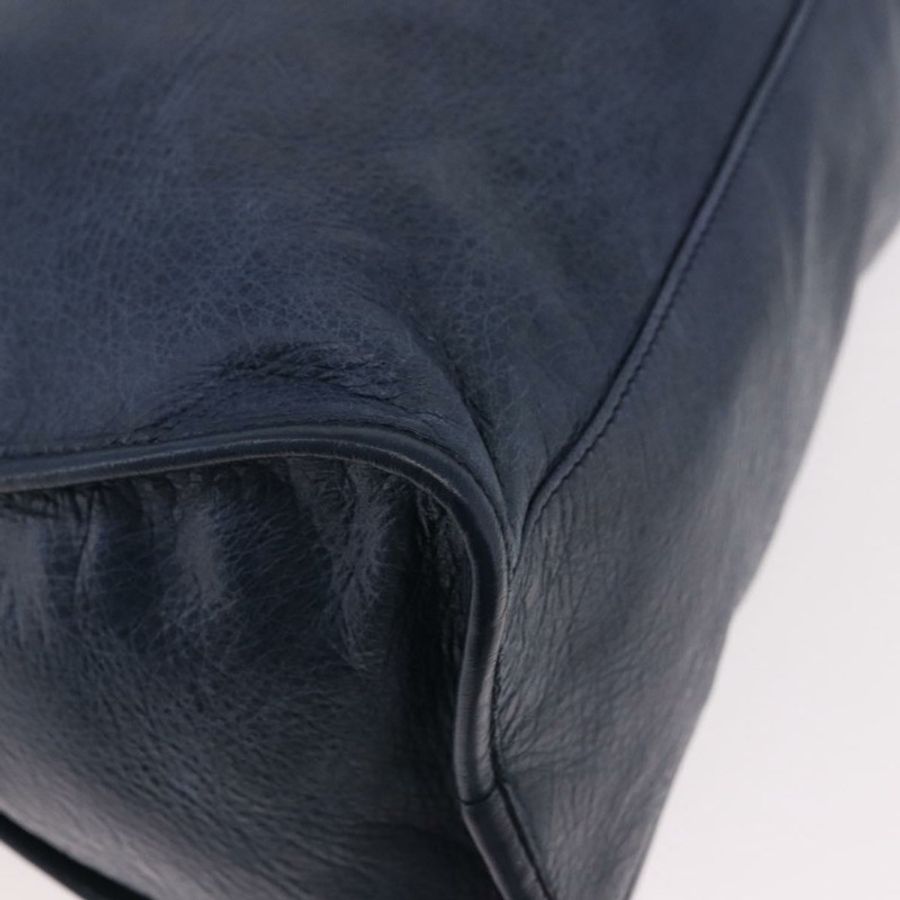 【日本直送】BALENCIAGA Giant City 手提包,皮革材質,兩用,海軍藍/金色,貨號 173084,正品編號 185368SAM-17