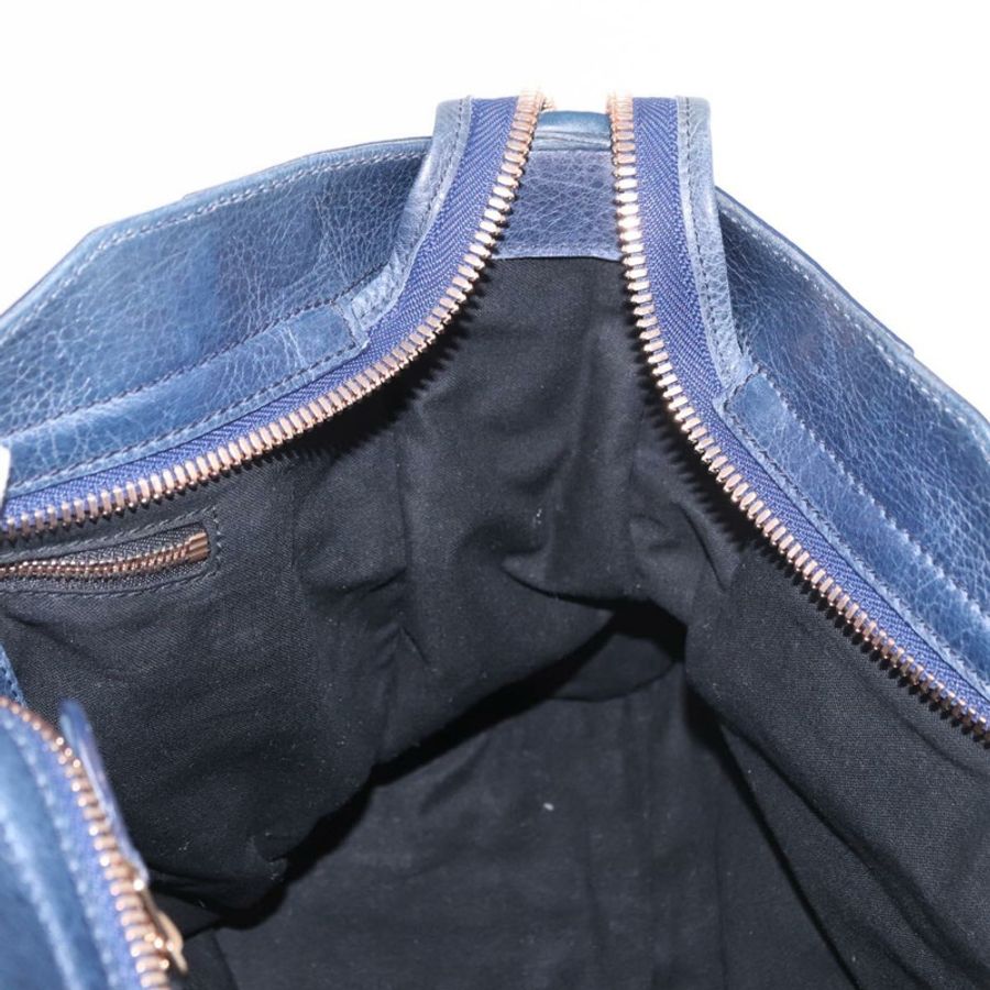 【日本直送】BALENCIAGA Giant City 手提包,皮革材質,兩用,海軍藍/金色,貨號 173084,正品編號 185368SAM-21