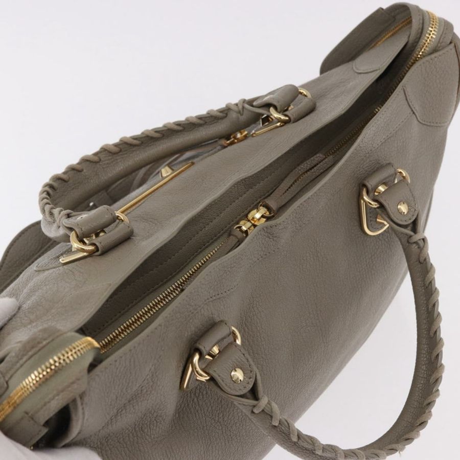 【日本直送】BALENCIAGA 經典金屬邊飾都會包 2way 米色 390154 正品 185406SAM-5