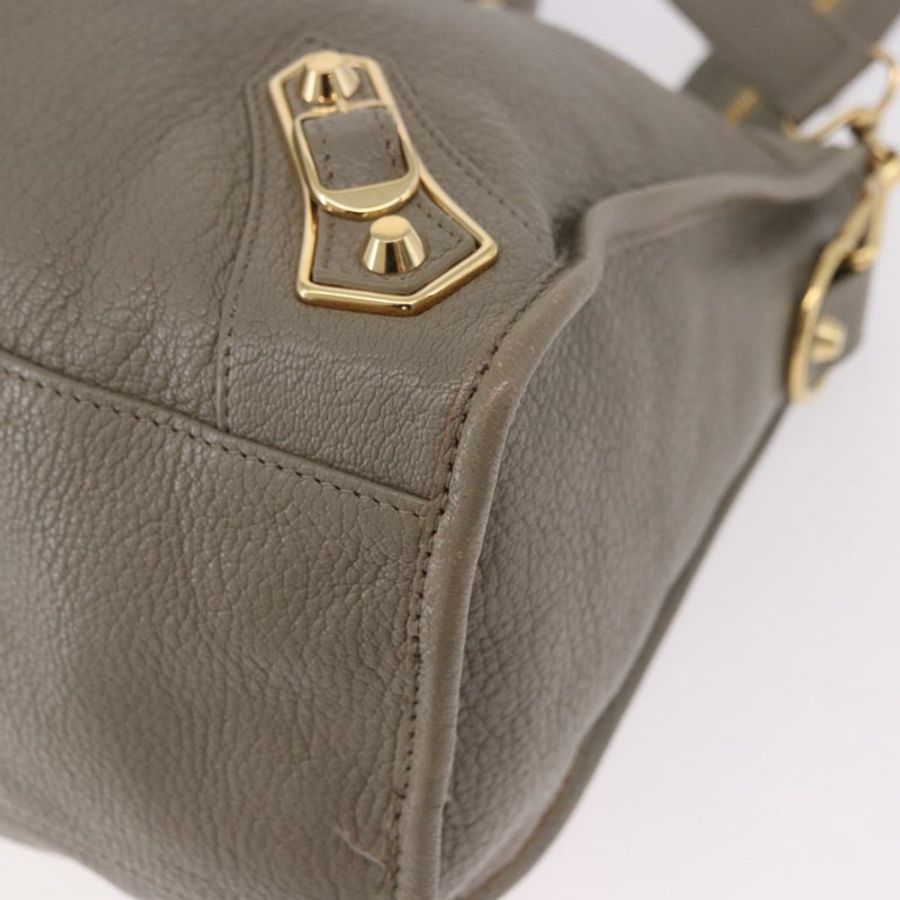 【日本直送】BALENCIAGA 經典金屬邊飾都會包 2way 米色 390154 正品 185406SAM-15