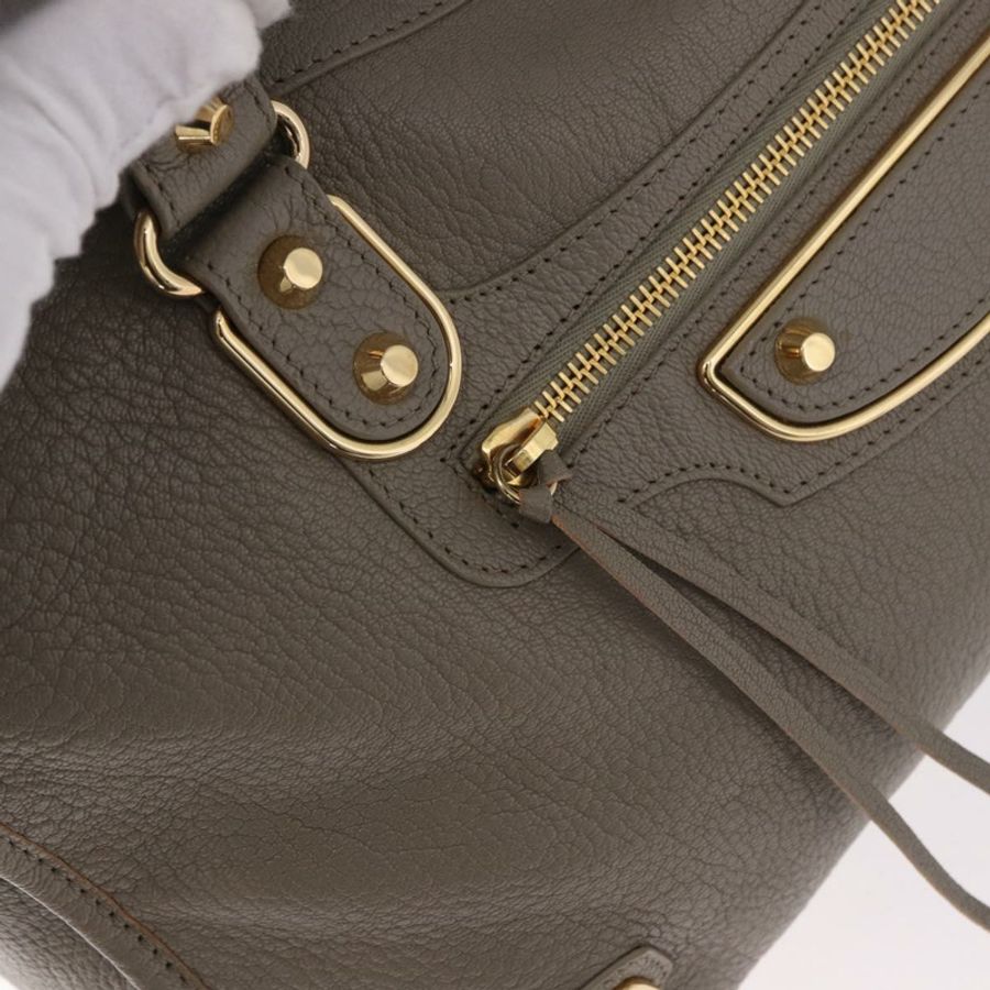 【日本直送】BALENCIAGA 經典金屬邊飾都會包 2way 米色 390154 正品 185406SAM-19