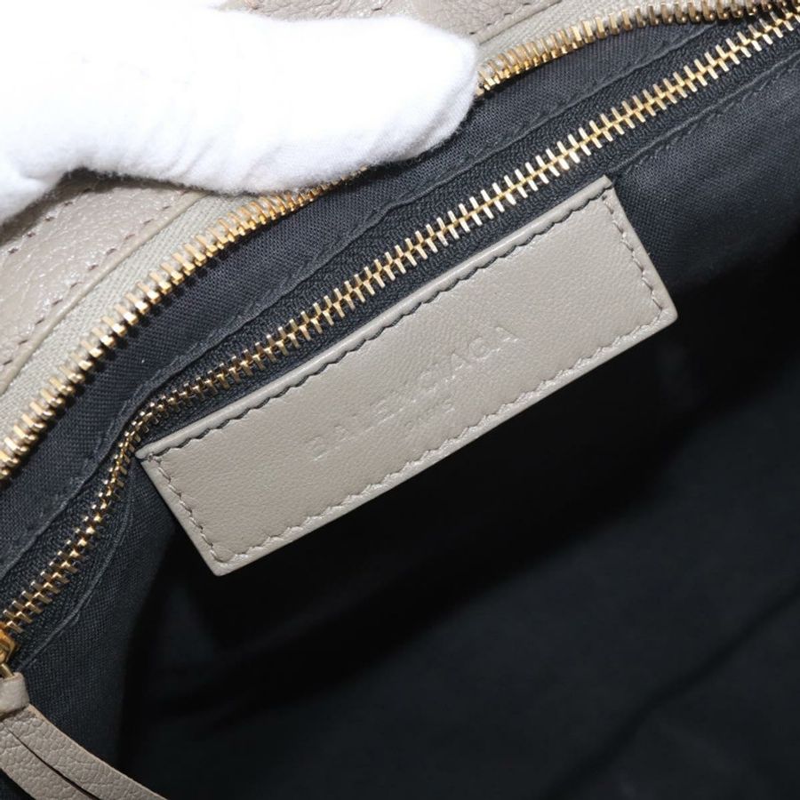 【日本直送】BALENCIAGA 經典金屬邊飾都會包 2way 米色 390154 正品 185406SAM-20