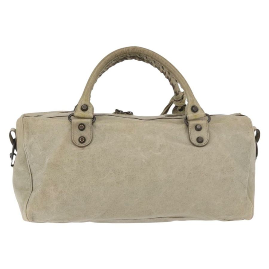 【日本直送】BALENCIAGA Tzigie 手提包 皮革 兩用 米色 128523 正品 185359V-1