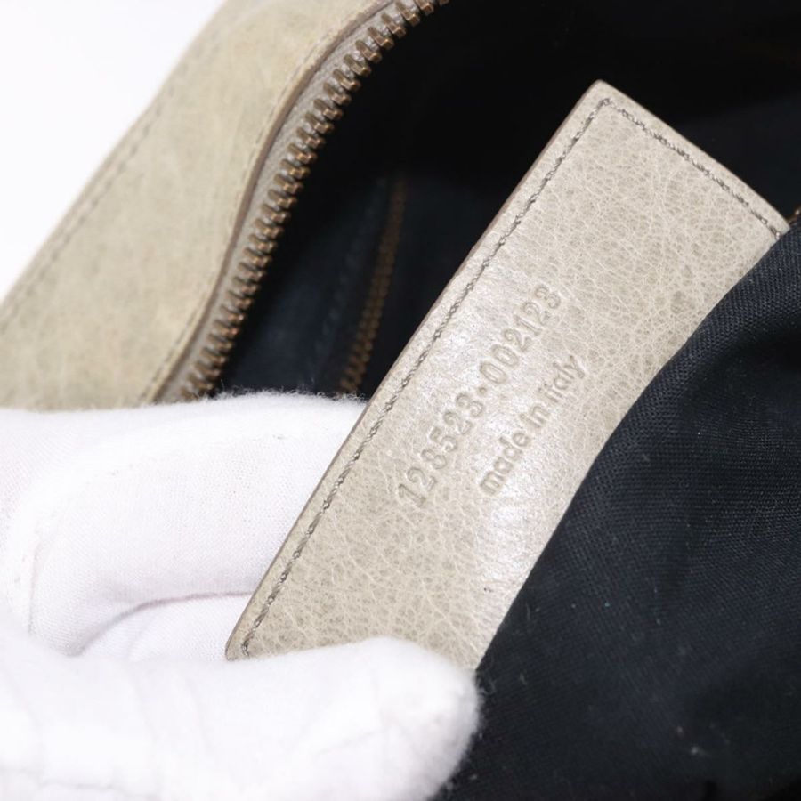 【日本直送】BALENCIAGA Tzigie 手提包 皮革 兩用 米色 128523 正品 185359V-11
