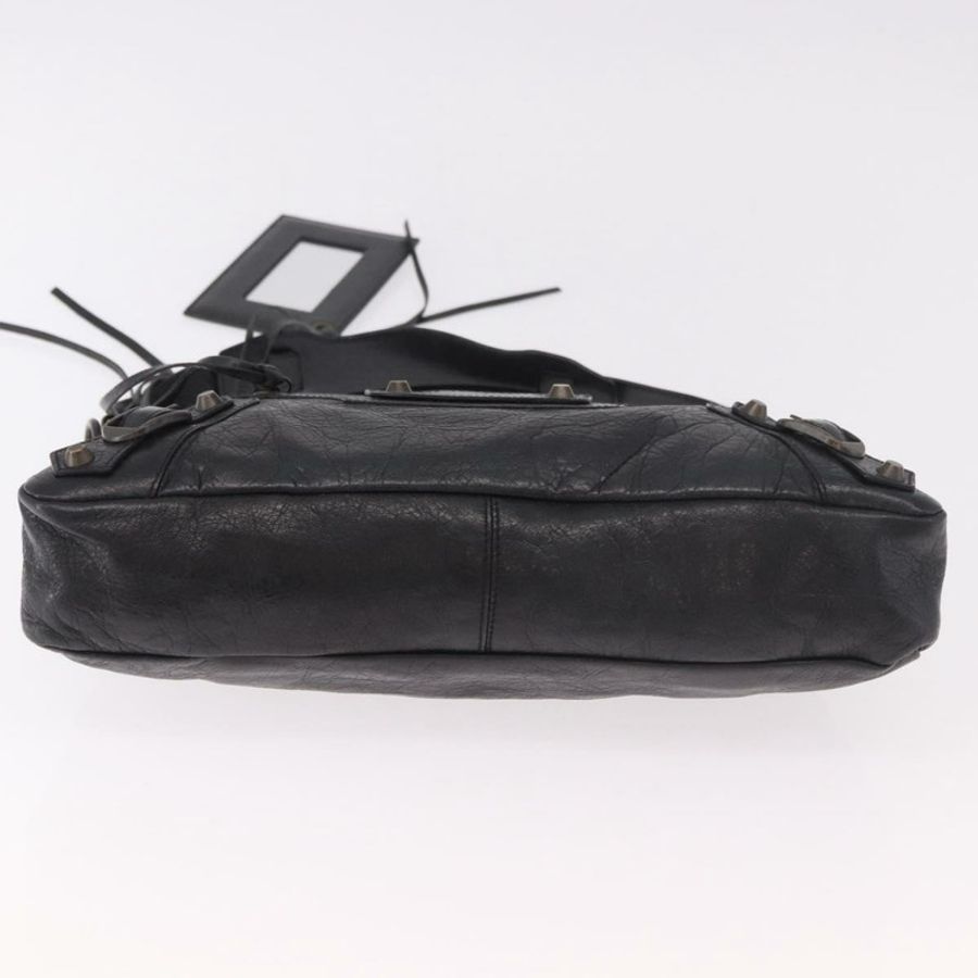 【日本直送】BALENCIAGA The First 手提包 皮革 2way 黑色 103208 正品 185447M-4