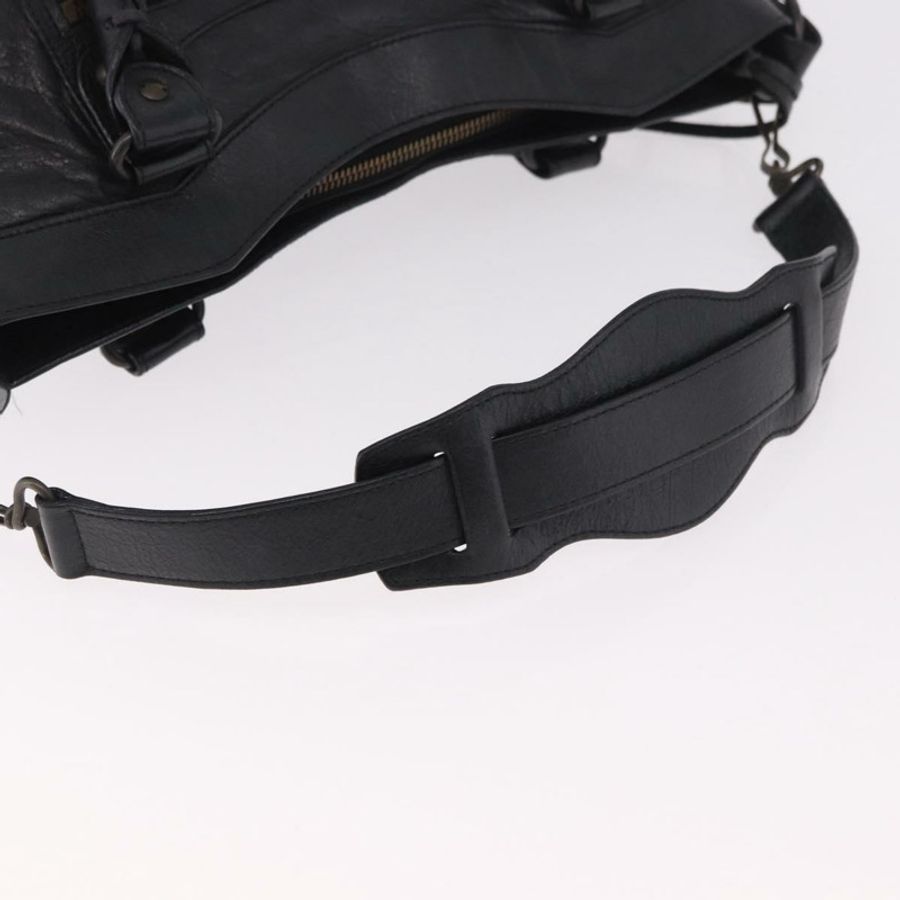 【日本直送】BALENCIAGA The First 手提包 皮革 2way 黑色 103208 正品 185447M-7
