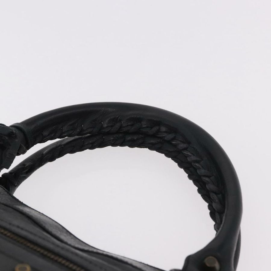【日本直送】BALENCIAGA The First 手提包 皮革 2way 黑色 103208 正品 185447M-13