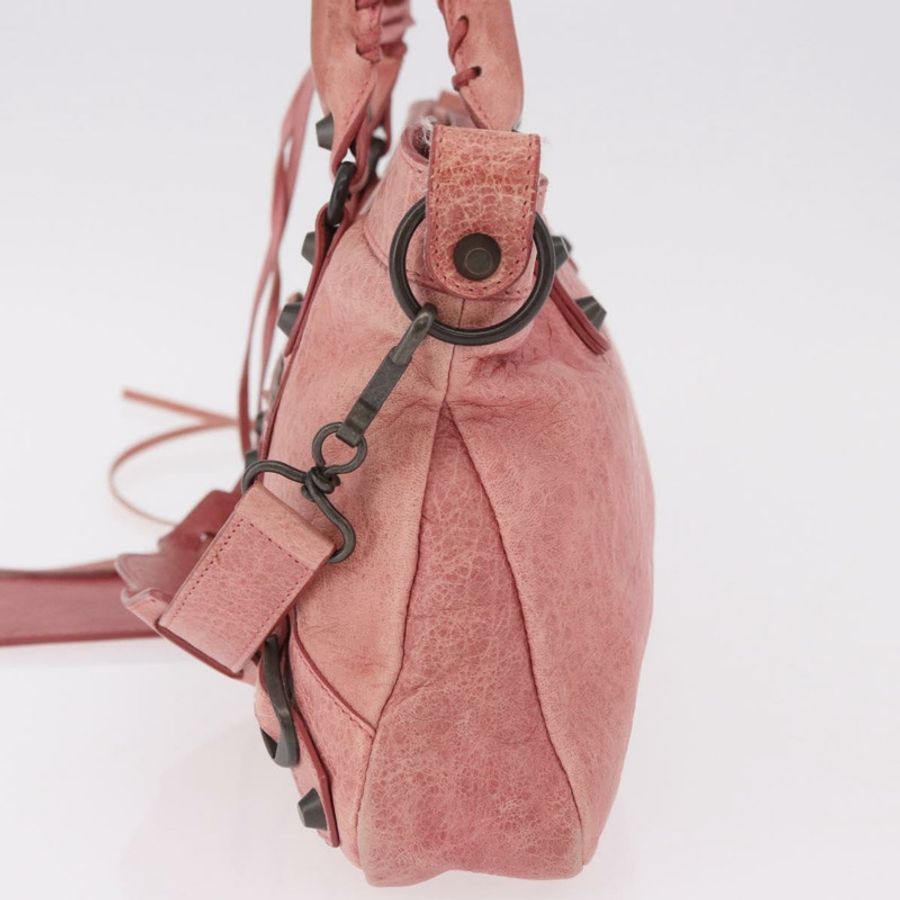 【日本直送】BALENCIAGA The First 手提包 皮革 2way 粉紅色 103208 正品 185362V-2