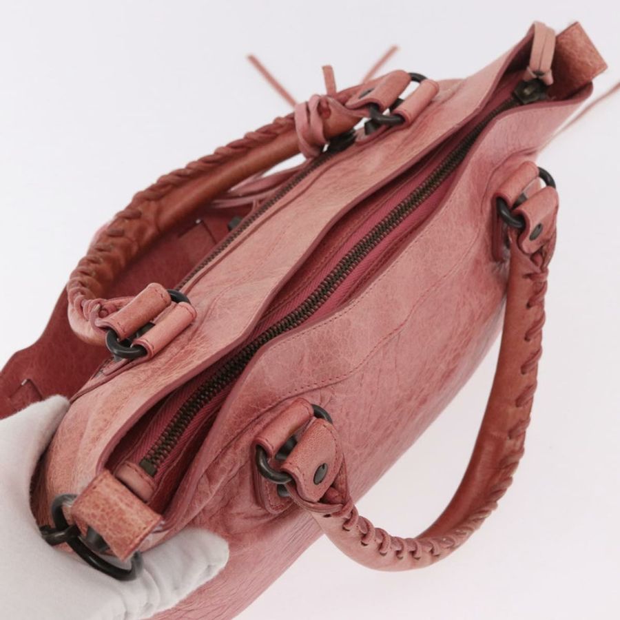【日本直送】BALENCIAGA The First 手提包 皮革 2way 粉紅色 103208 正品 185362V-5