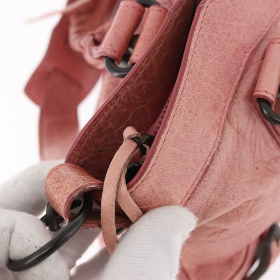 【日本直送】BALENCIAGA The First 手提包 皮革 2way 粉紅色 103208 正品 185362V-9