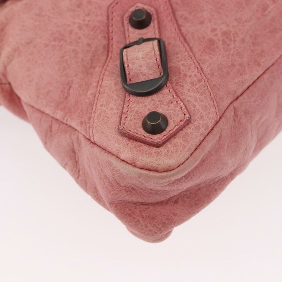 【日本直送】BALENCIAGA The First 手提包 皮革 2way 粉紅色 103208 正品 185362V-14