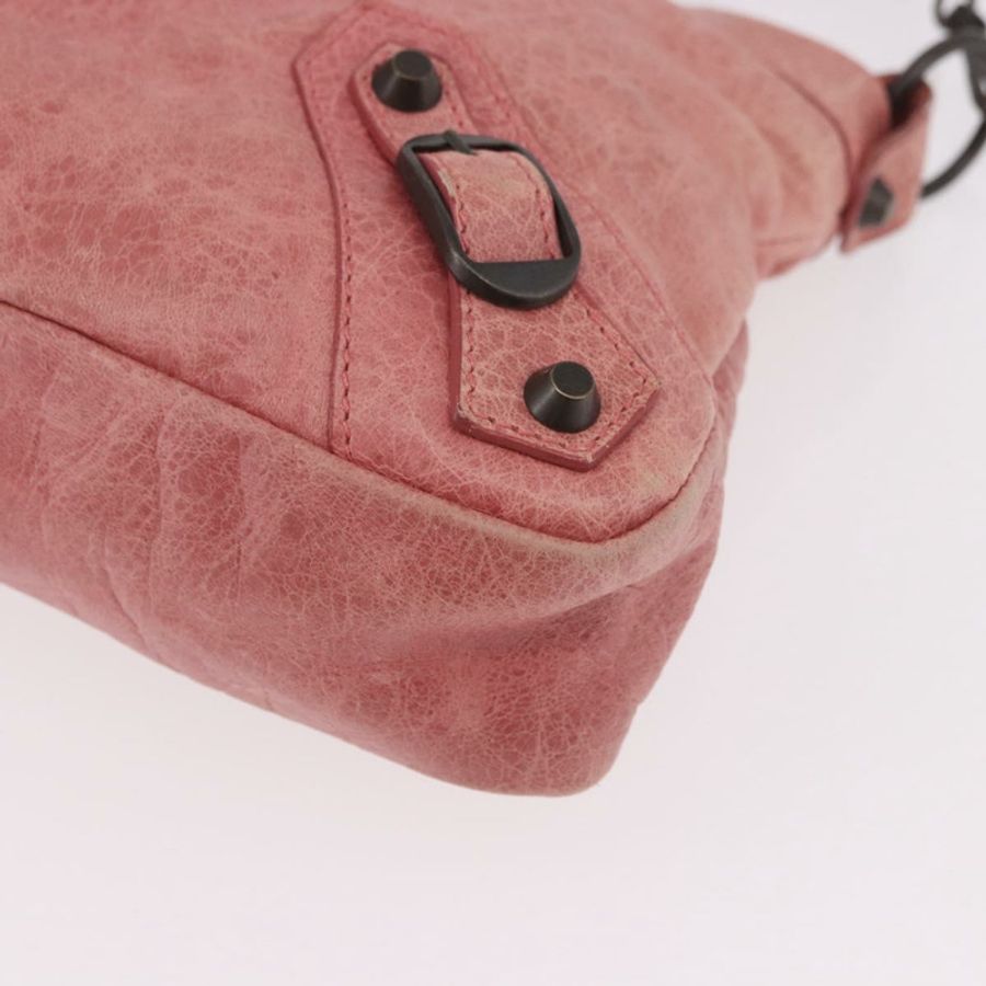 【日本直送】BALENCIAGA The First 手提包 皮革 2way 粉紅色 103208 正品 185362V-15