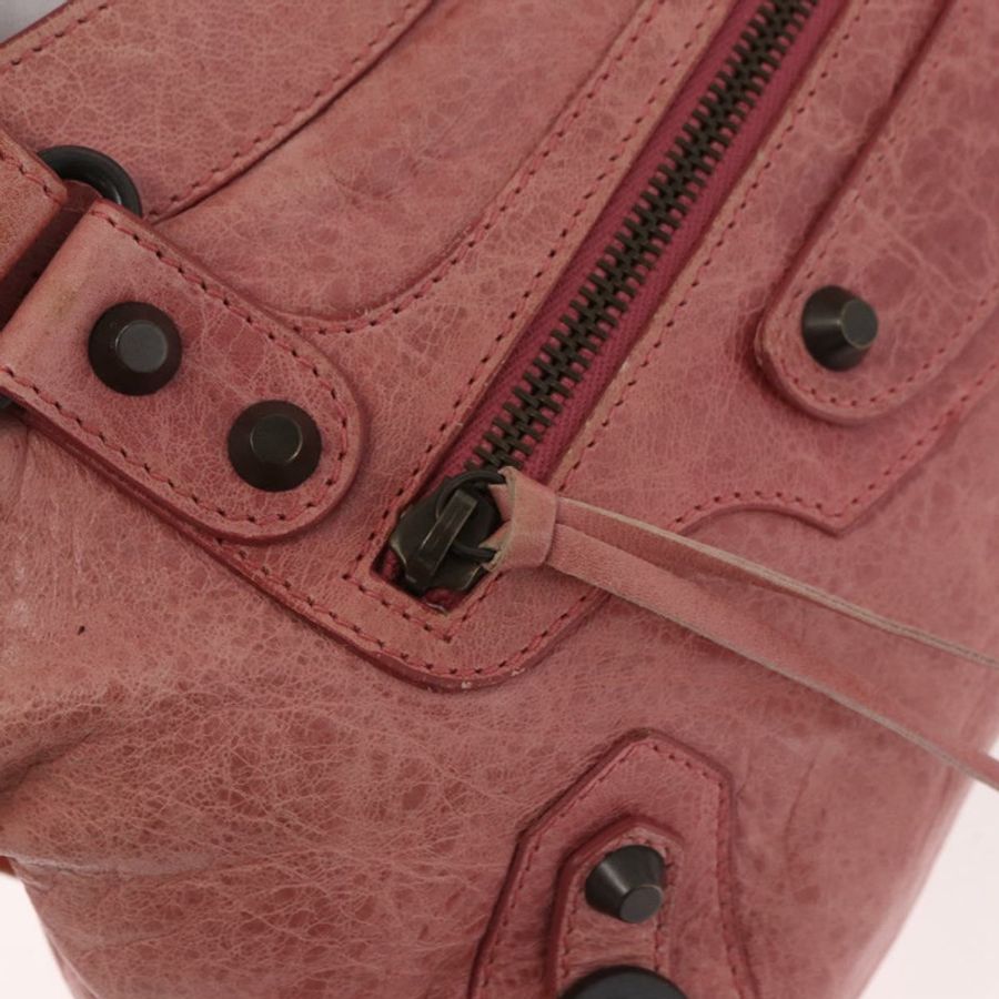 【日本直送】BALENCIAGA The First 手提包 皮革 2way 粉紅色 103208 正品 185362V-19