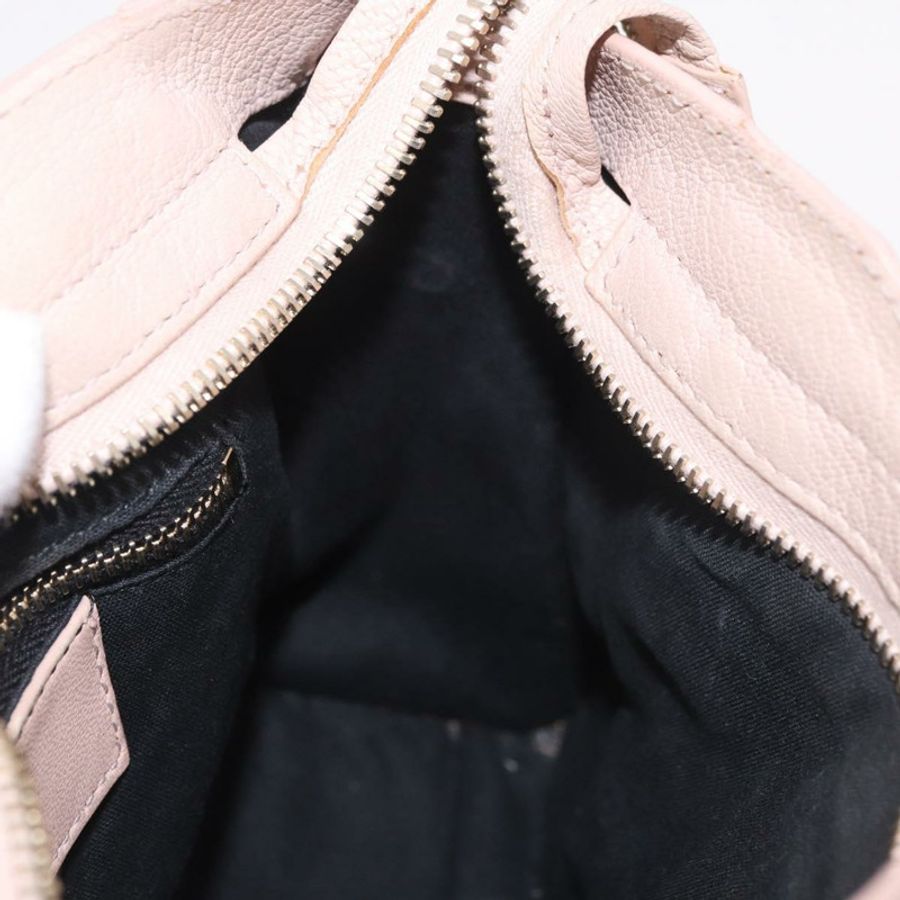 【日本直送】BALENCIAGA 經典金屬邊迷你都會包 皮革 兩用 粉紅色 正品 185449V-21