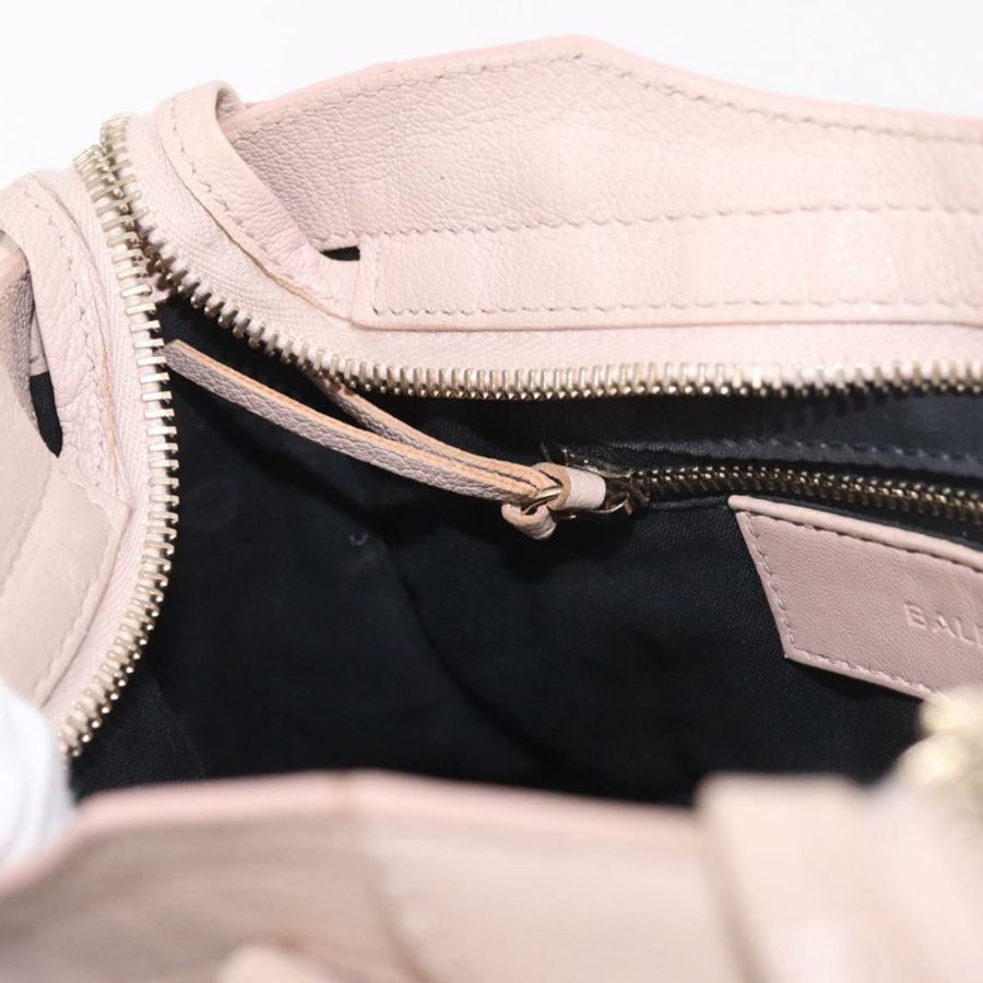【日本直送】BALENCIAGA 經典金屬邊迷你都會包 皮革 兩用 粉紅色 正品 185449V-23