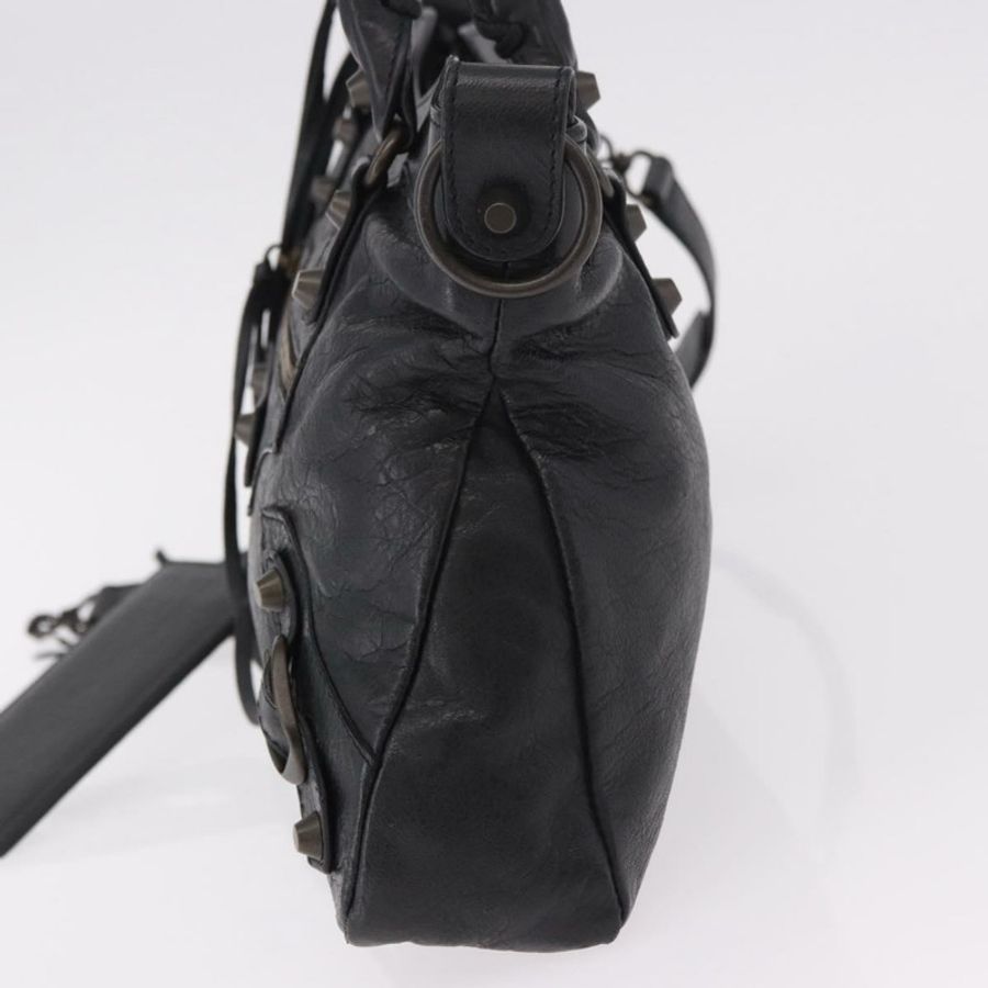 【日本直送】BALENCIAGA The First 手提包 皮革 2way 黑色 103208 正品 185399SAM-2