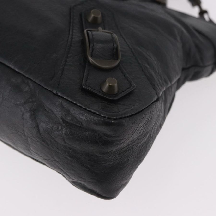 【日本直送】BALENCIAGA The First 手提包 皮革 2way 黑色 103208 正品 185399SAM-16