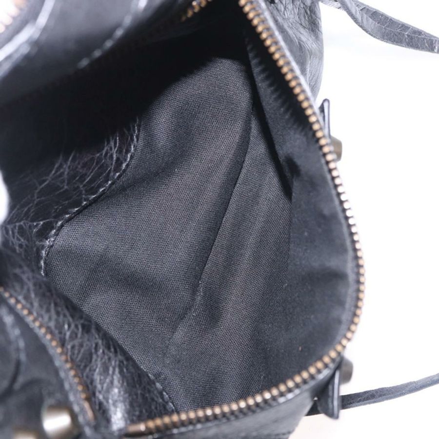【日本直送】BALENCIAGA The First 手提包 皮革 2way 黑色 103208 正品 185399SAM-25