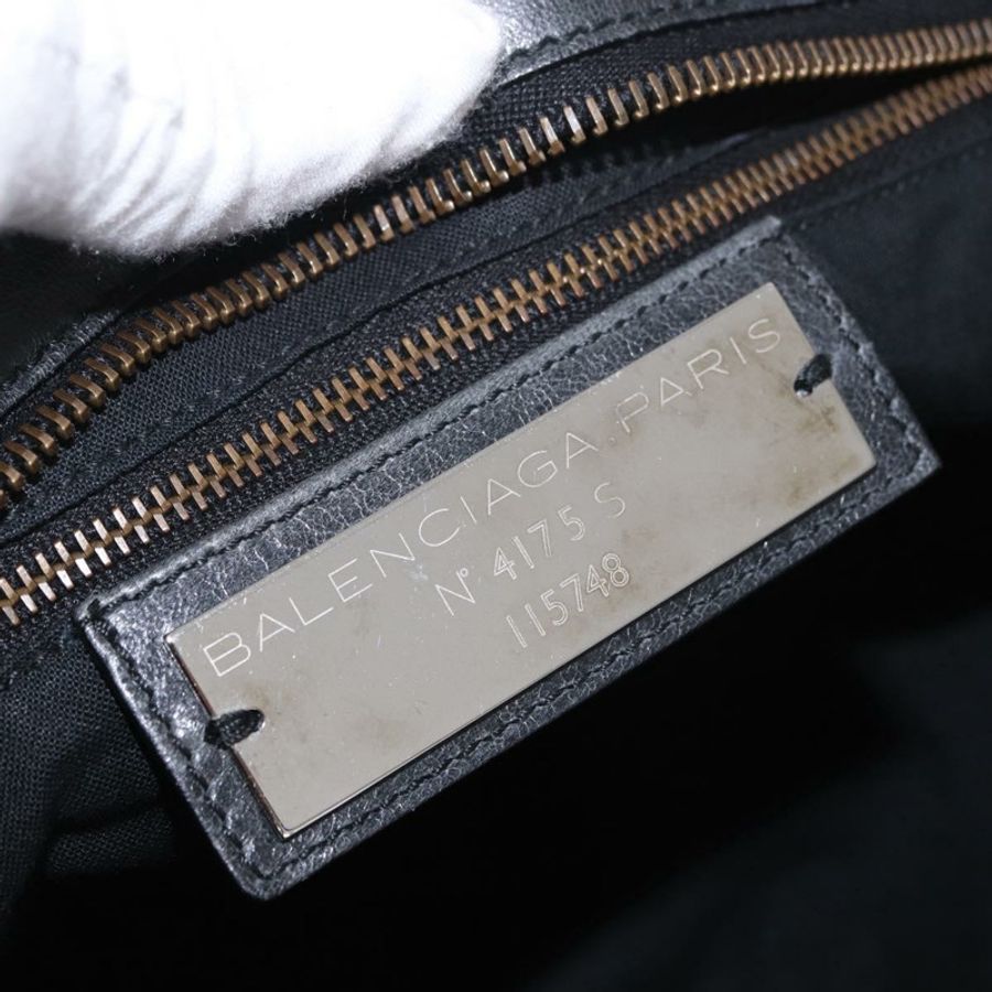 【日本直送】BALENCIAGA The City 手提包,皮革材質,黑色,兩用款,貨號 115748,正品編號 185364SAM-21