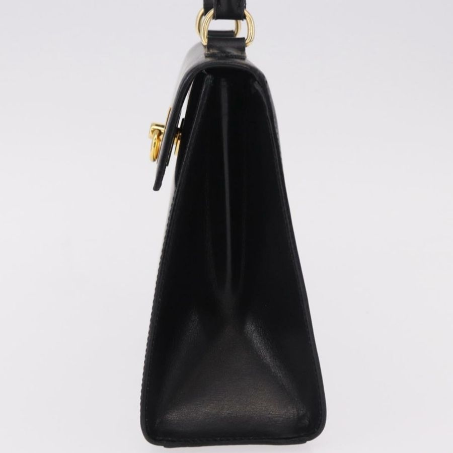 【日本直送】CELINE 手提包 皮革 黑色 金色 正品 185644V-2