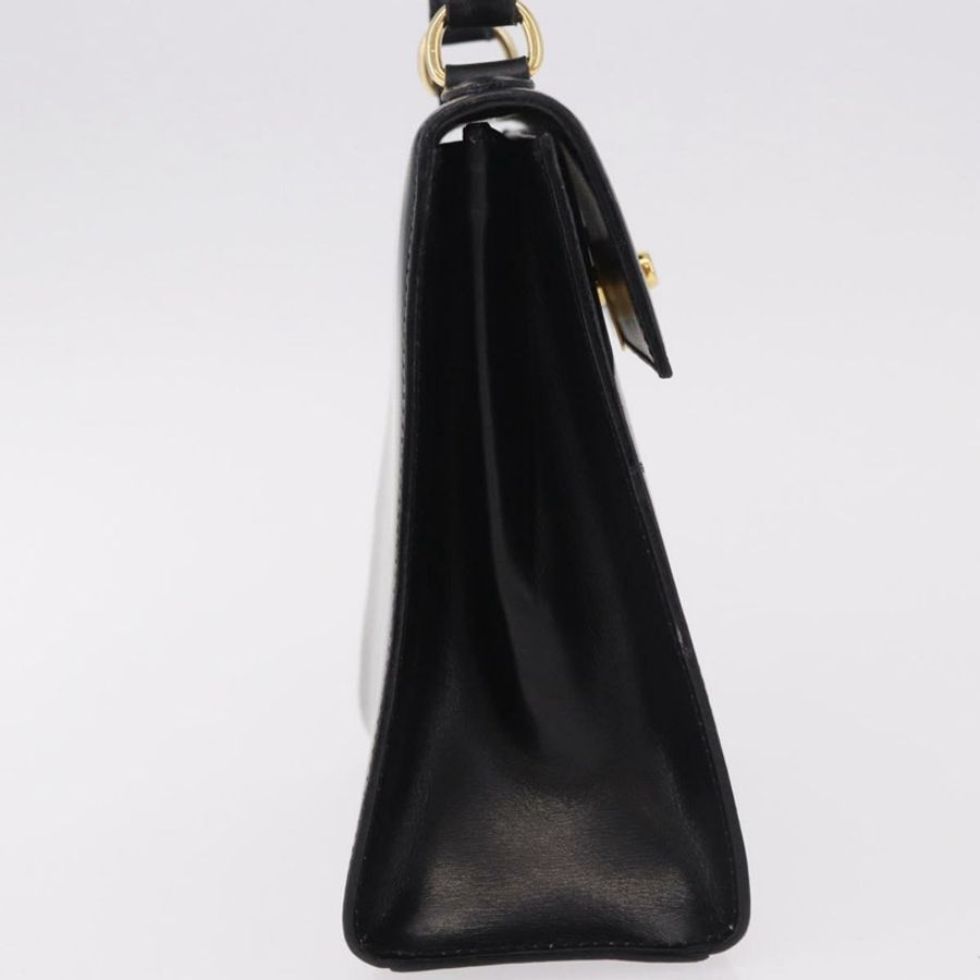 【日本直送】CELINE 手提包 皮革 黑色 金色 正品 185644V-3