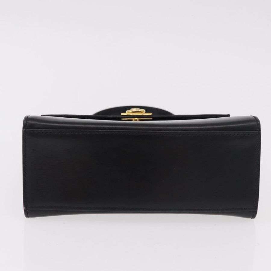 【日本直送】CELINE 手提包 皮革 黑色 金色 正品 185644V-4