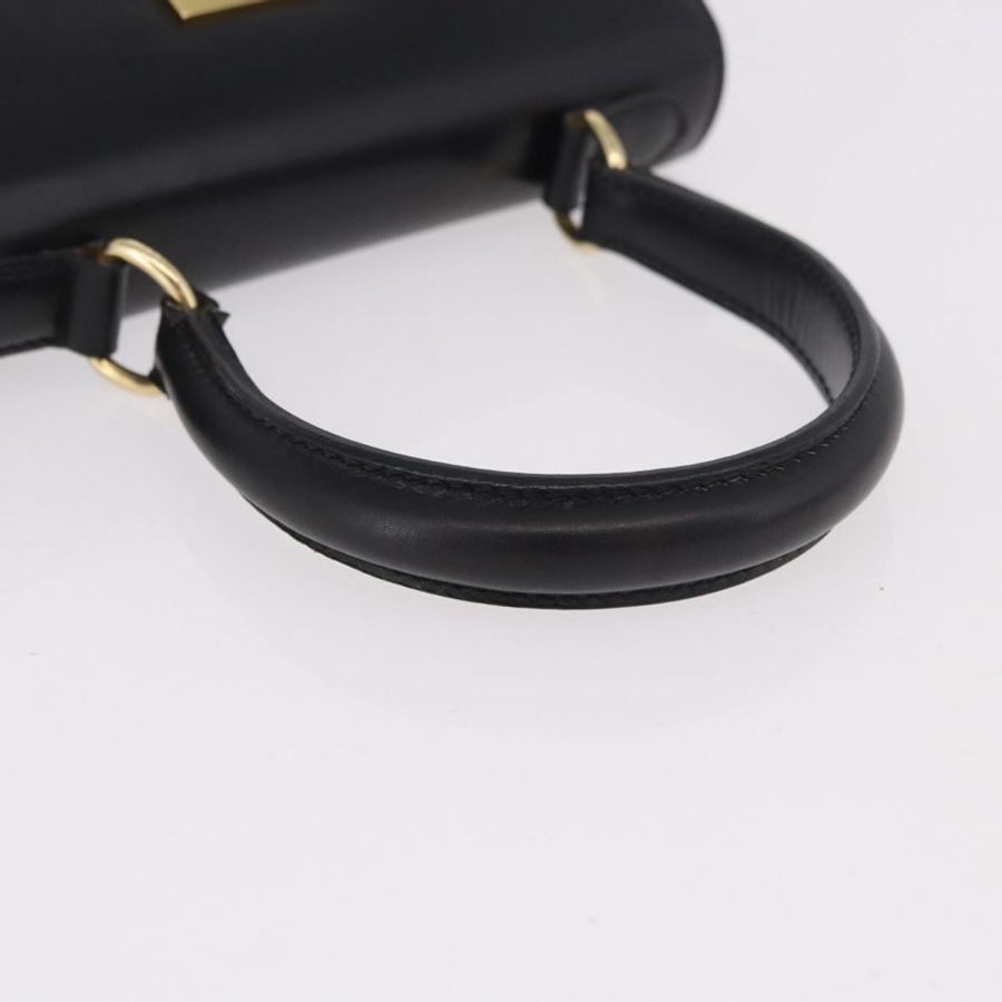 【日本直送】CELINE 手提包 皮革 黑色 金色 正品 185644V-6