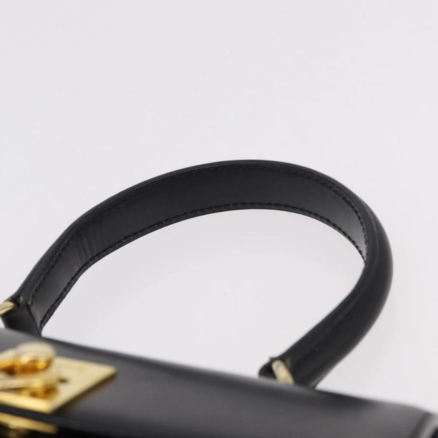 【日本直送】CELINE 手提包 皮革 黑色 金色 正品 185644V-7