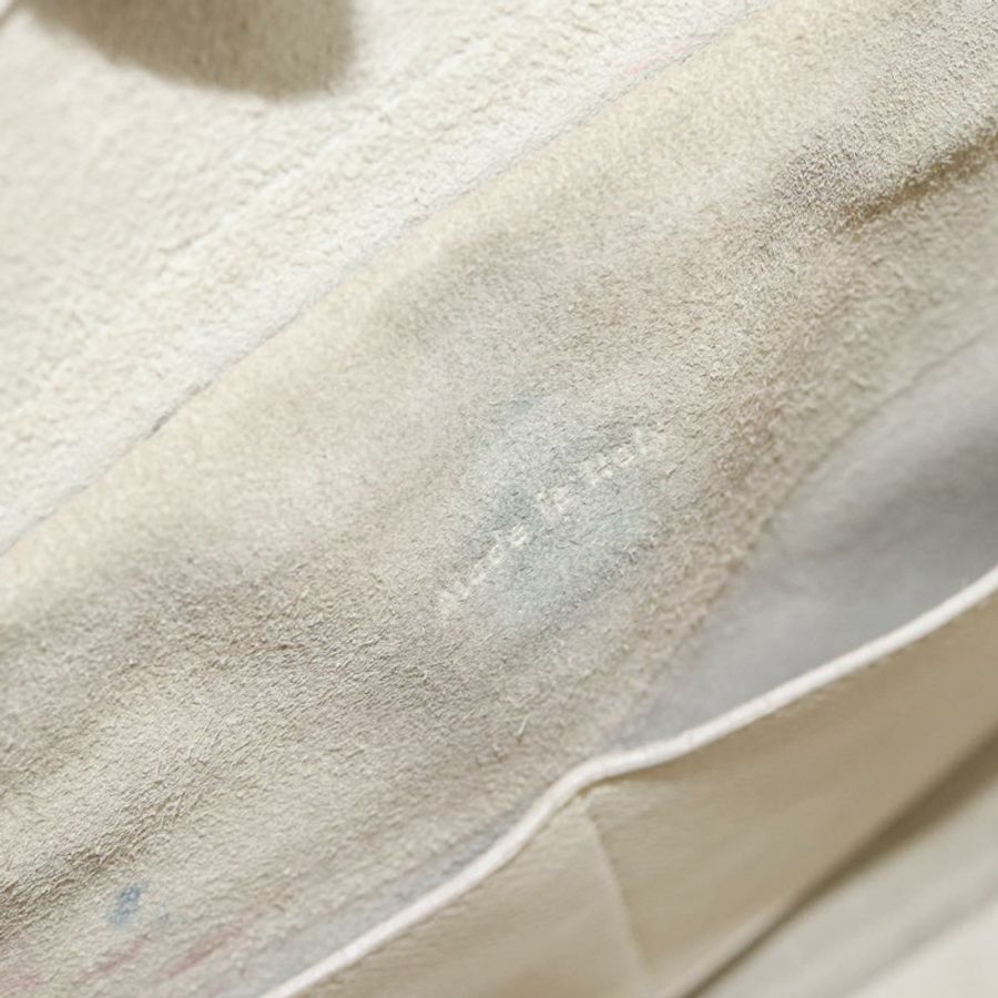 【日本直送】CELINE Micro Belt 手提包 皮革 白色 金色 正品 185630V-26