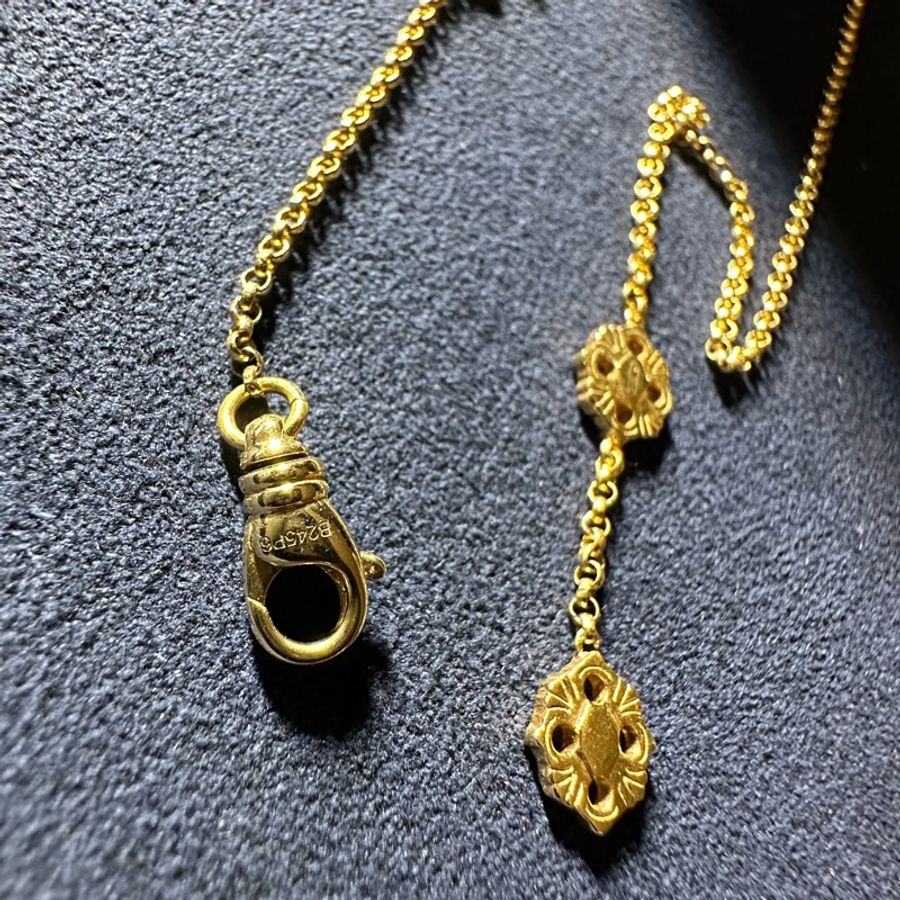 布契拉提 BUCCELLATI Opera黑色項鏈小號18K黃金-13