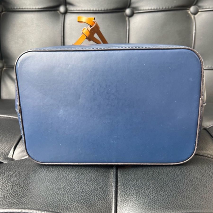 Louis Vuitton 路易威登水波紋水桶noe BB/藍黃色-5